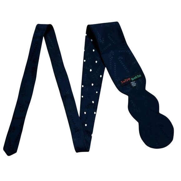 VTG Snowman Holiday Neck Tie Candy Cane Snow Christmas Novelty Jolly Holly Korea - Picture 5 of 8